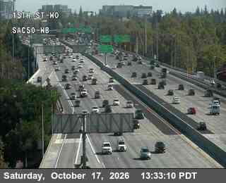 Traffic camera: Sacramento: Hwy 50 at 15th St