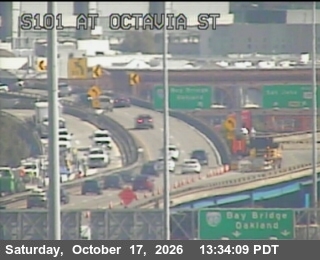 Traffic camera: TV301 -- US-101 : At Octavia St