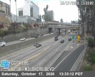 Traffic camera: I-110 : (186) Wilshire Blvd
