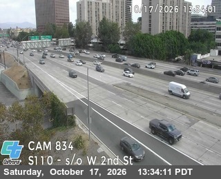 Traffic camera: I-110 : (834) 3th St Off-Ramp