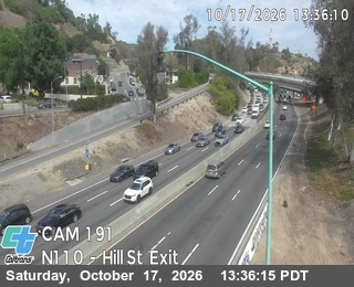 Traffic camera: I-110 : (191) Hill Street Exit